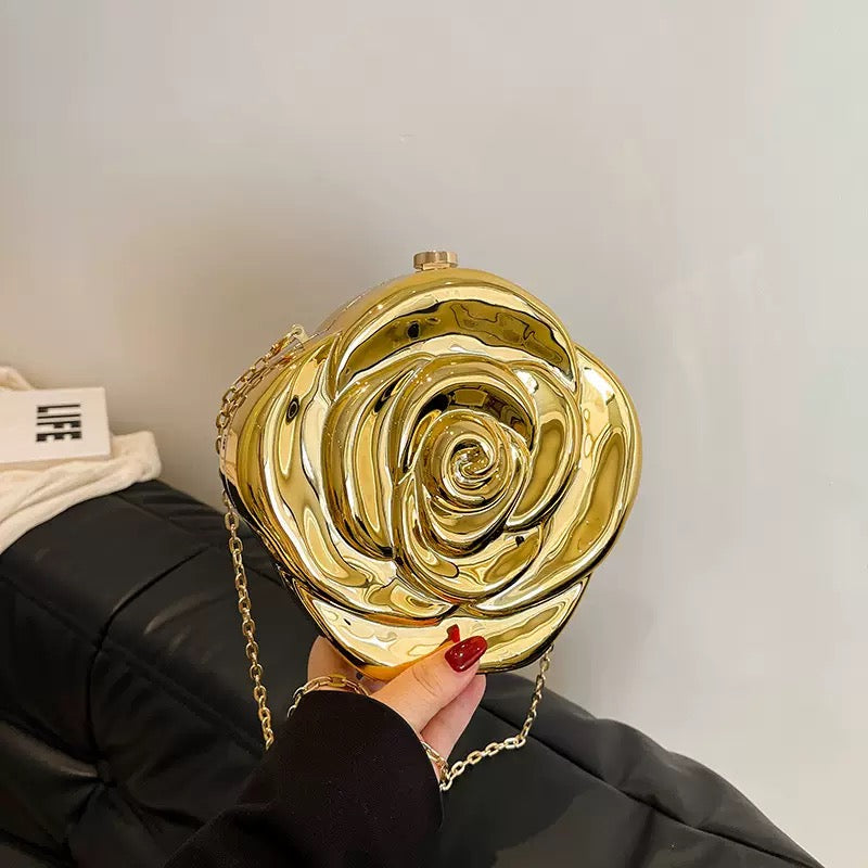 Luxury Beaded Handle Clutch Bag