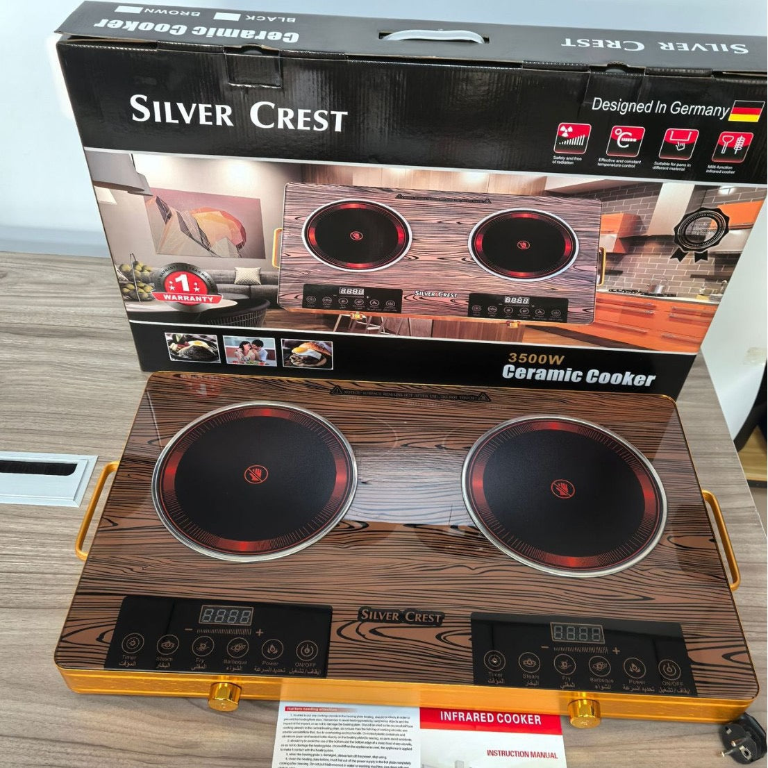 Electric Hot Plate – Portable Double Burner Cooking Stove