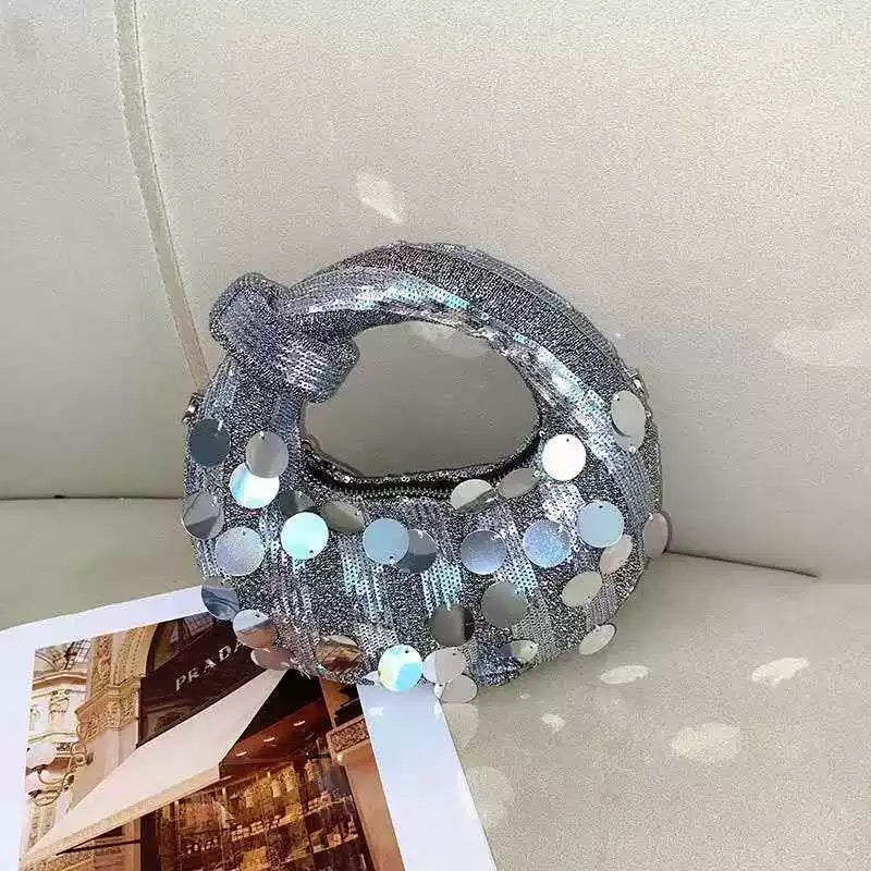 Luxury Beaded Handle Clutch Bag