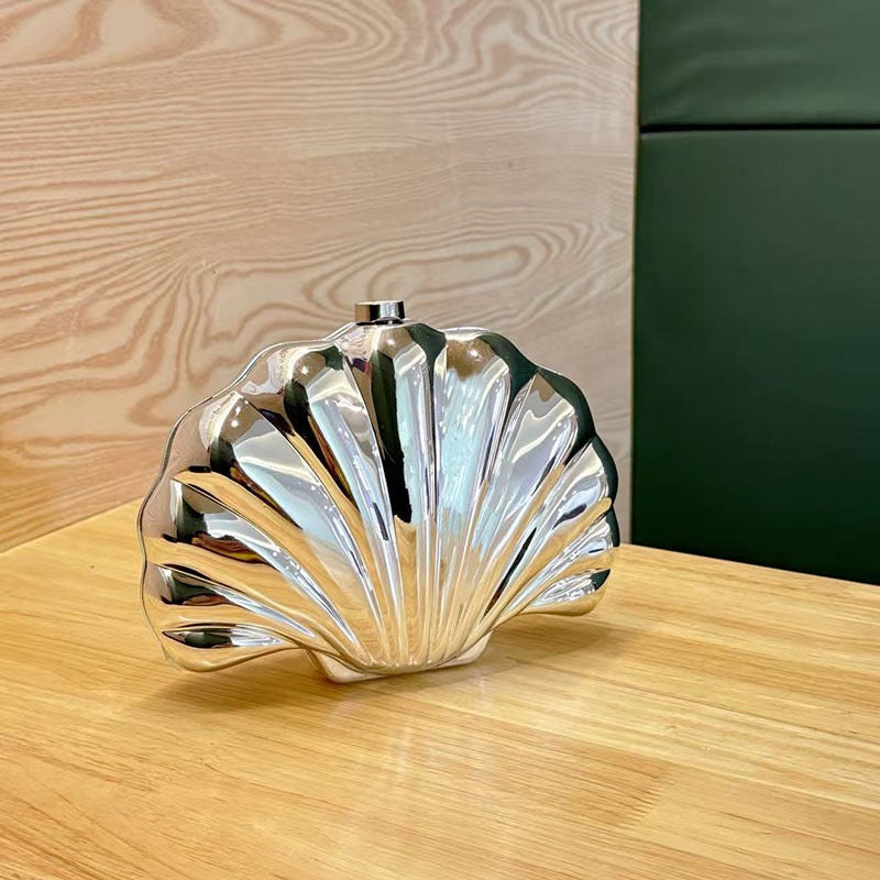 Metallic Dome Evening Clutch