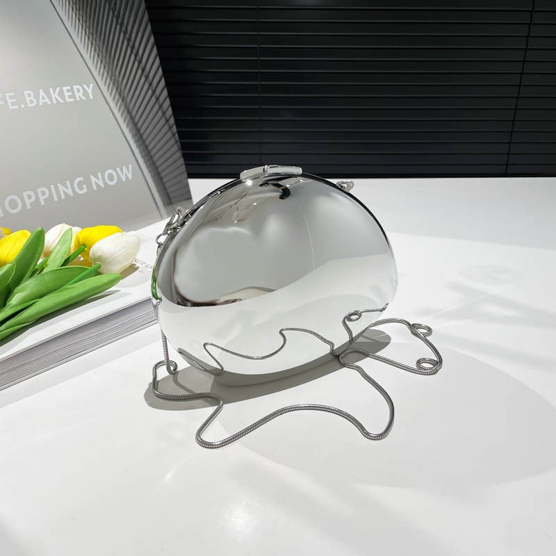 Luxury Beaded Handle Clutch Bag