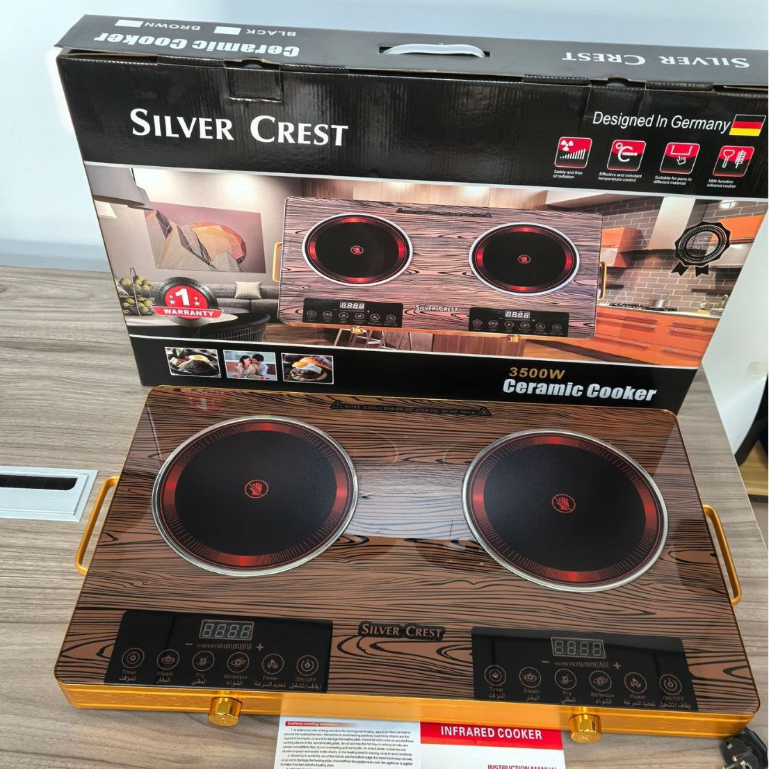 Electric Hot Plate – Portable Double Burner Cooking Stove