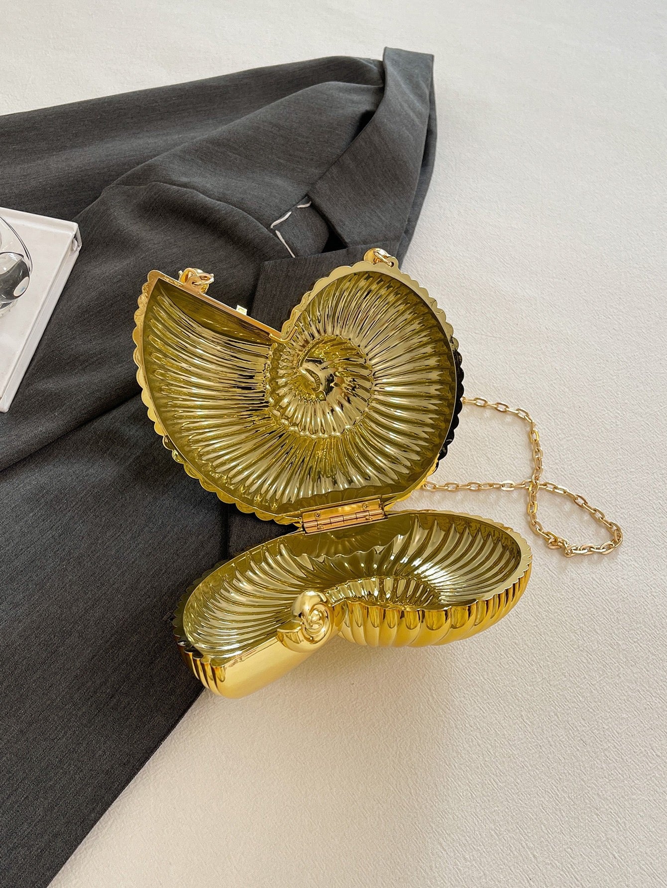 Luxury Beaded Handle Clutch Bag