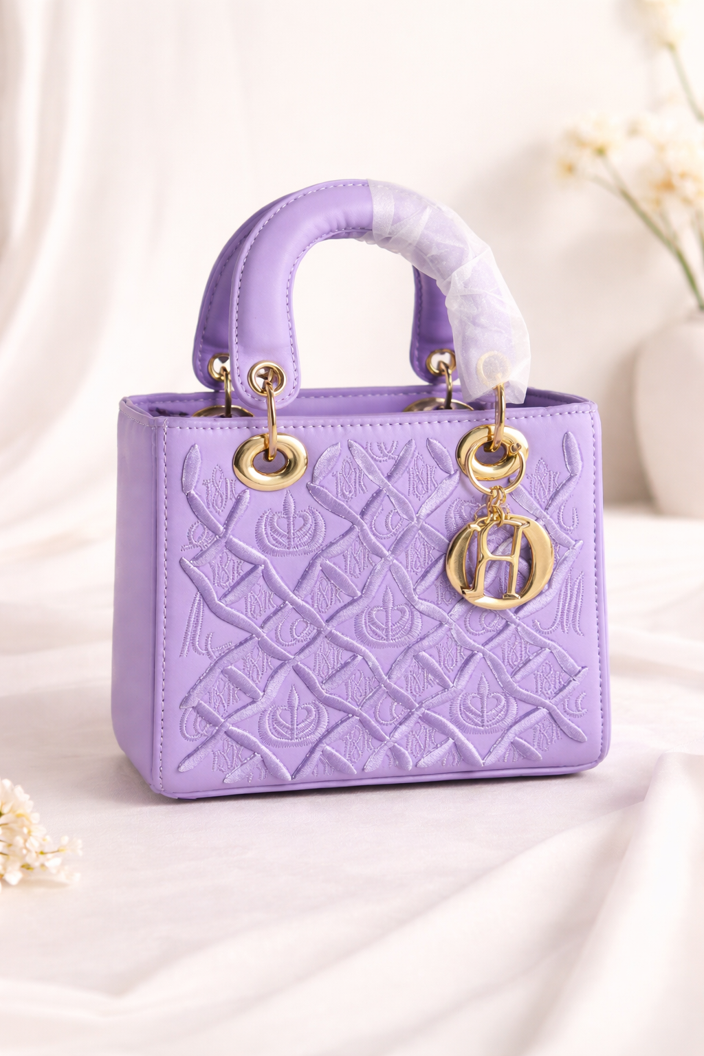 Classic Top Handle Statement Bag