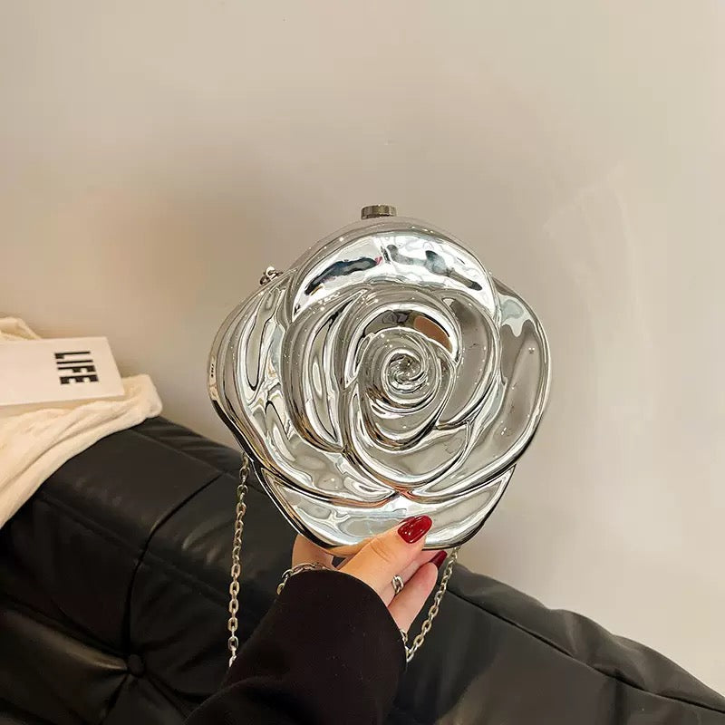 Luxury Beaded Handle Clutch Bag