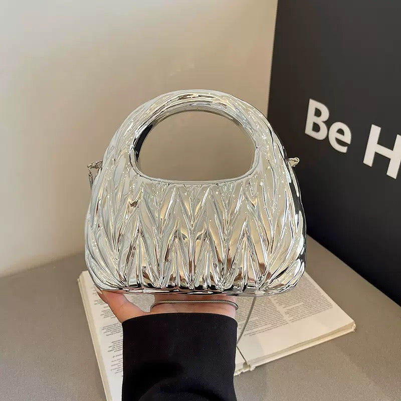 Luxury Beaded Handle Clutch Bag