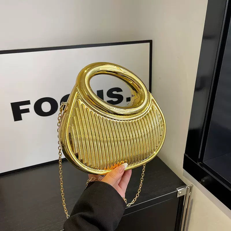 Luxury Beaded Handle Clutch Bag