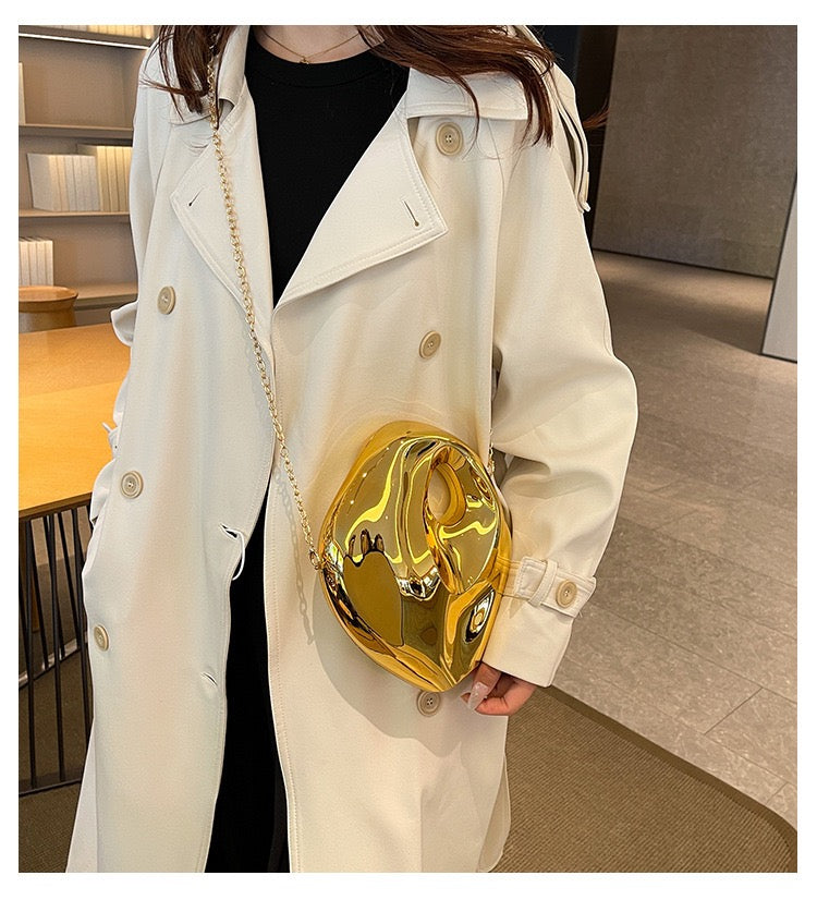 Luxury Beaded Handle Clutch Bag